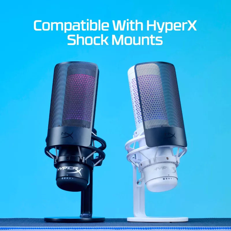 HyperX Shield 6X256AA Mikrofon-Popschutz, flexibler Schwanenhals, Schwarz
