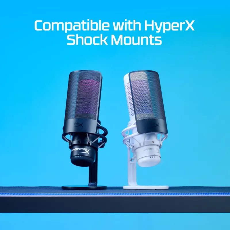 HyperX Shield 6X256AA Mikrofon-Popschutz, flexibler Schwanenhals, Schwarz