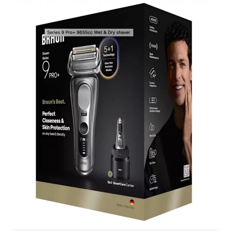 Braun Series 9 Pro+ 9655cc Folienrasierer Trimmer Grau