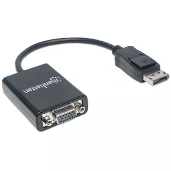manhattan-displayport-zu-vga-hd15-konverterkabel-15cm-stecker-auf-buchse-aktiv-dp-mit-verriegelung-schwarz-lebenslange-garantie-entspricht-dp2vga2