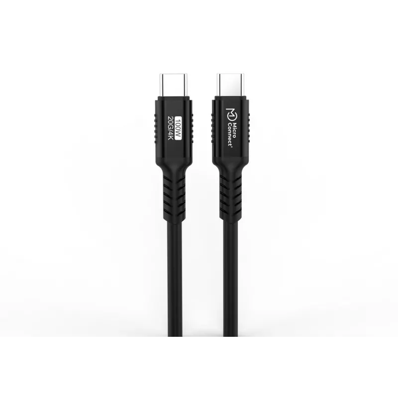 MicroConnect USB-C-auf-USB-C-Premium-Kabel, USB4 20 Gbps, 4 m (MC-USB4-CC20LQ-4)