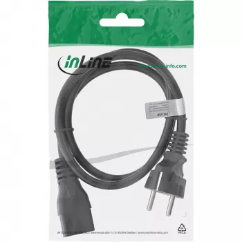 InLine Netzkabel 16 A CEE 7/7 gerade / IEC320/C19 5 m