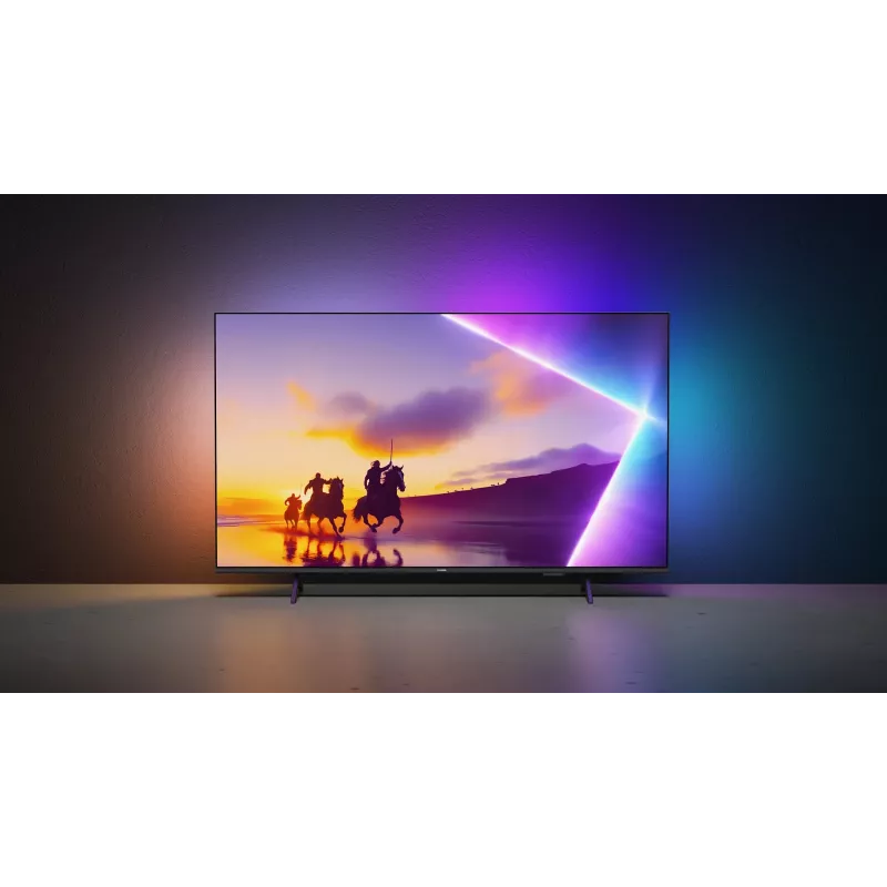 TV Philips 43PUS8450/12 43 Zoll QLED 4K Ultra HD, 3840×2160, Titan OS, Wi‑Fi, Ethernet, Schwarz