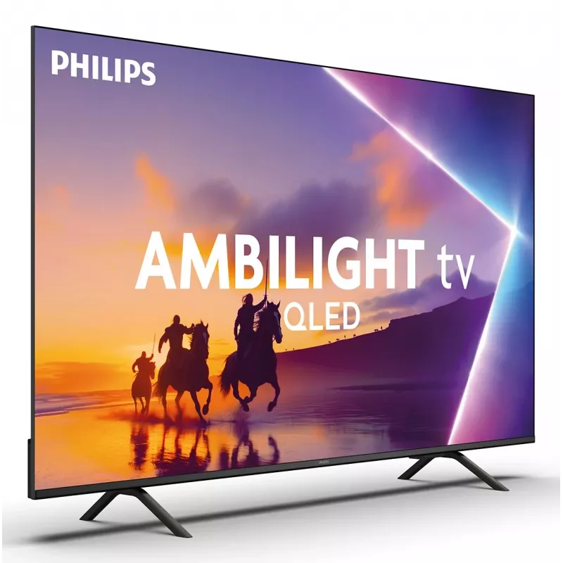 TV Philips 43PUS8450/12 43 Zoll QLED 4K Ultra HD, 3840×2160, Titan OS, Wi‑Fi, Ethernet, Schwarz