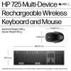 HP 720 Multi-Device Wiederaufladbares Kabelloses Tastatur- und Maus-Set
