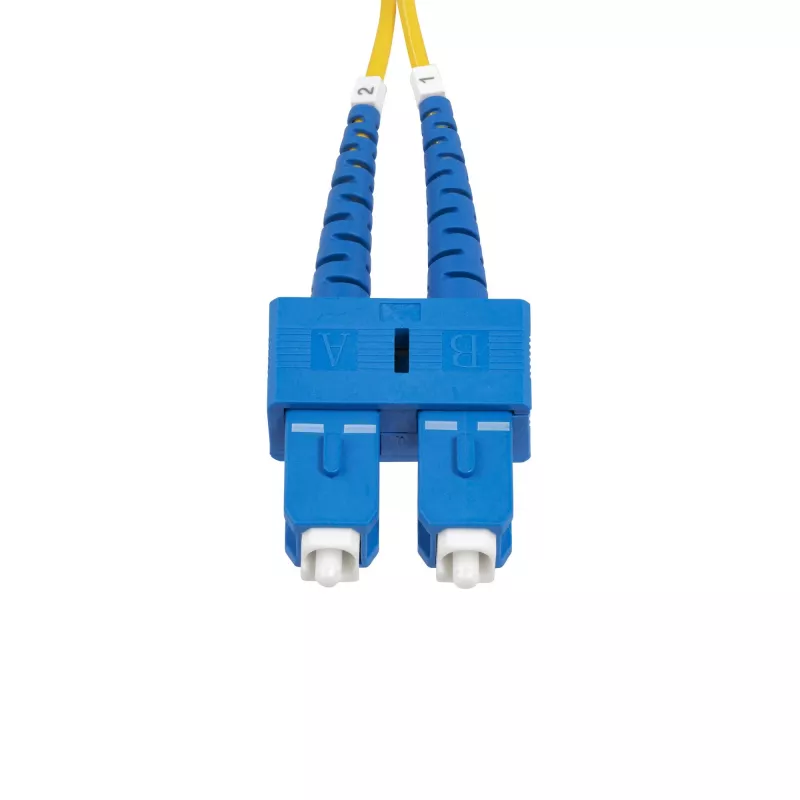 StarTech.com 30m SC auf SC (UPC) OS2 Singlemode Duplex Glasfaserkabel, 9/125µm, 40G/100G Zipcord, biegeunempfindlich, geringe Einfügedämpfung – LSZH Glasfaser-Patchkabel