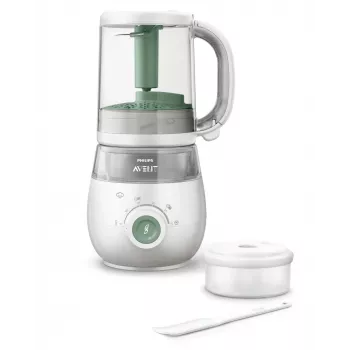 Philips AVENT Premium SCF885 4-in-1 Dampfgarer und Mixer, 0,24 L, 1 L, Grün, Weiß, China, 70 m, 0,7 m