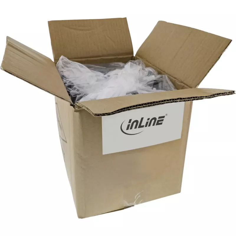 InLine B-76805B Cat6A S/FTP (PiMF) halogenfreies Patchkabel, 5 m, Blau, 25er-Pack
