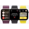 Smartwatch Apple Watch Series 10 GPS + Cellular 46mm Schiefer-Titan-Gehäuse Schwarz