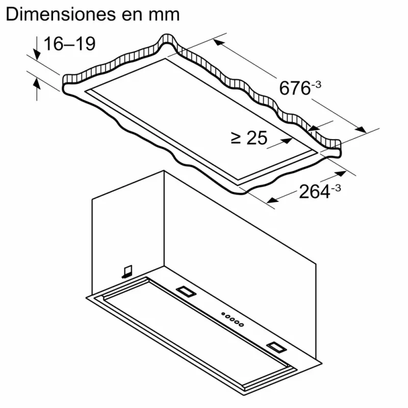 Bosch Serie 8 DLN78PC60 Dunstabzugshaube Einbau Schwarz 590 m³/h