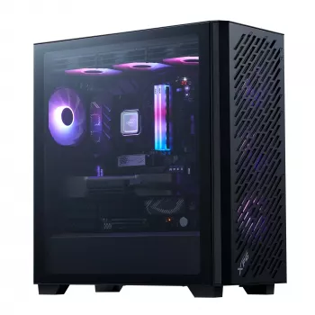 XPG VALOR AIR PRO Mid-Tower Gehäuse, Midi Tower, PC, Schwarz, ATX, EATX, micro ATX, Mini-ATX, SPCC, Gehärtetes Glas, Multi