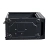 Akyga AK35BK Micro-ATX-PC-Gehäuse, Micro ATX / Flex ATX / Mini ITX, 2x USB 2.0, ohne Netzteil, schwarz