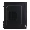 Akyga AK35BK Micro-ATX-PC-Gehäuse, Micro ATX / Flex ATX / Mini ITX, 2x USB 2.0, ohne Netzteil, schwarz