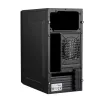Akyga AK35BK Micro-ATX-PC-Gehäuse, Micro ATX / Flex ATX / Mini ITX, 2x USB 2.0, ohne Netzteil, schwarz