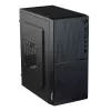 Akyga AK35BK Micro-ATX-PC-Gehäuse, Micro ATX / Flex ATX / Mini ITX, 2x USB 2.0, ohne Netzteil, schwarz