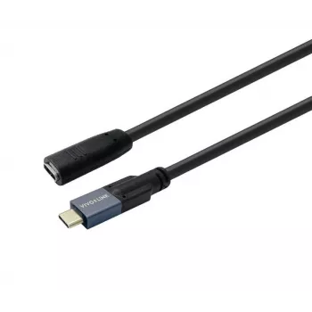 VivoLink USB-C Stecker auf Buchse Kabel 0,3 m, USB 3.2 20 Gbps