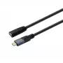 VivoLink USB-C Stecker auf Buchse Kabel 0,3 m, USB 3.2 20 Gbps