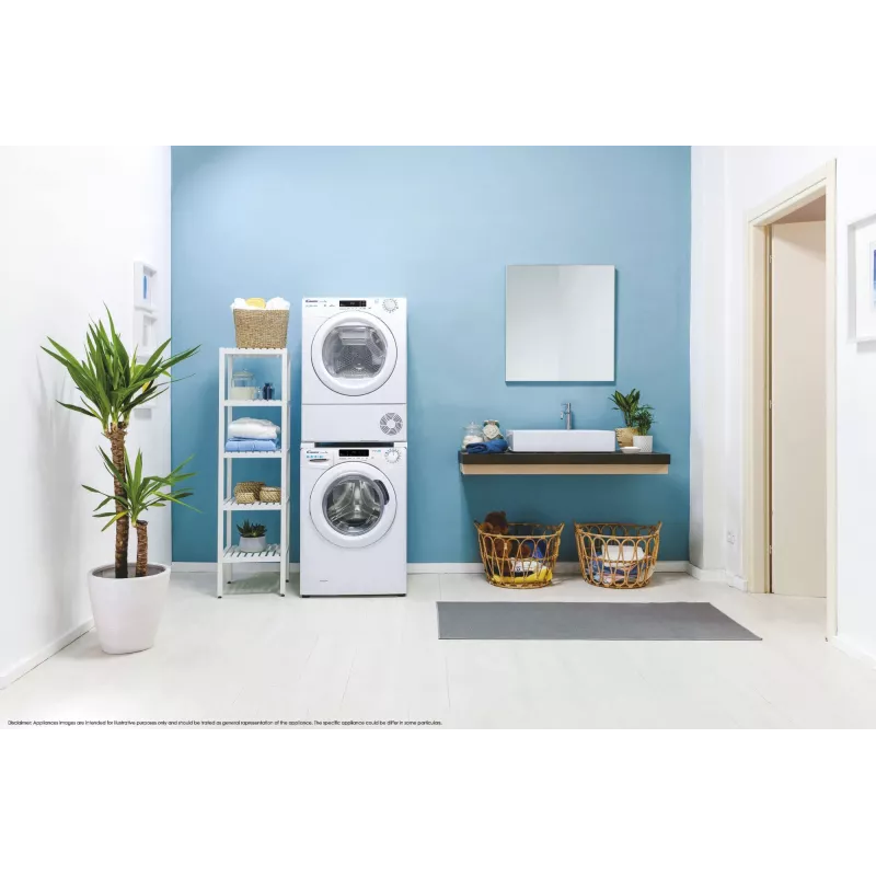 Candy Smart Pro CSOE H9A2TE-S Wäschetrockner Freistehend Frontlader 9 kg Weiß