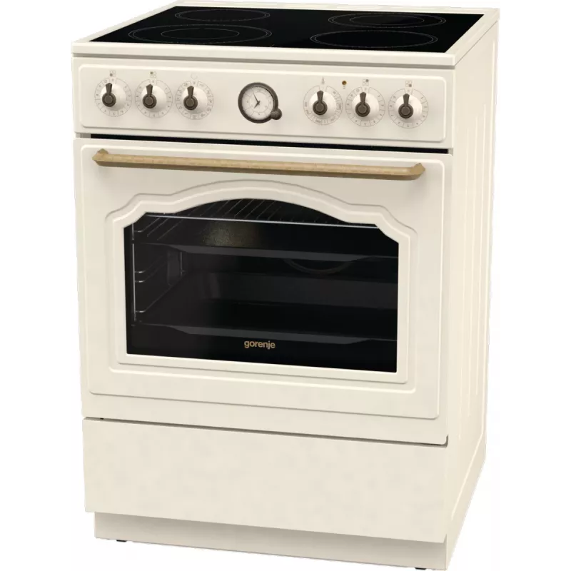Gorenje GECS6B70CLI Freistehender Herd Glaskeramikkochfeld Beige