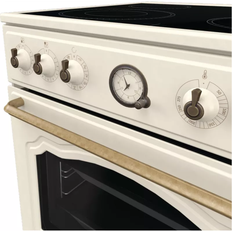 Gorenje GECS6B70CLI Freistehender Herd Glaskeramikkochfeld Beige