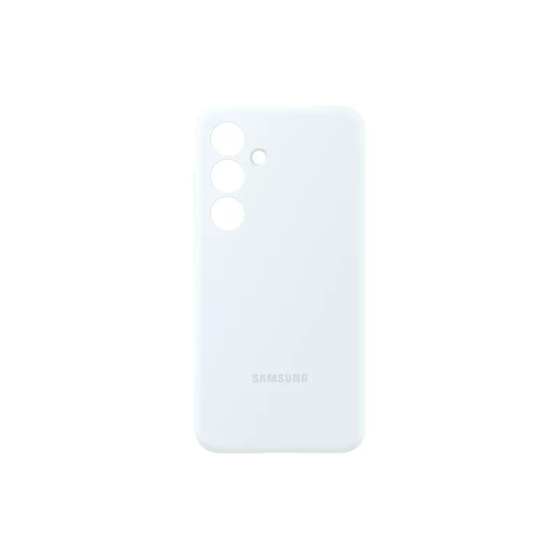 Smartphone-Silikonhülle Samsung Galaxy S24 – Weiß, für 6,2-Zoll-Bildschirme