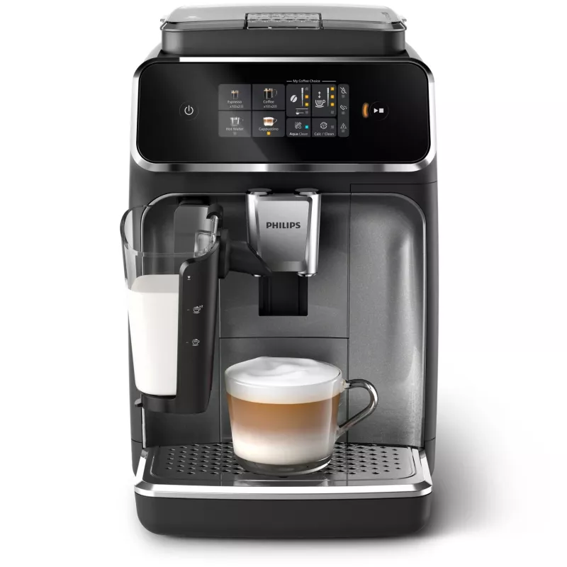 Philips Series 2300 EP2339/40 LatteGo Kaffeevollautomat, Black Panthera/Chrome