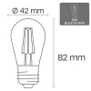 LED Lampe VISIONAL VS-B-20 1W 100 lm 3000K, Energieeffizienzklasse F