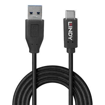 Lindy 36972 USB-Kabel USB 3.2 Gen 2 (3.1 Gen 2) 1,5 m USB A USB C Schwarz
