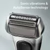 Elektrorasierer BRAUN Series 8 8567cc System nass & trocken mit Reinigungs- und Ladestation