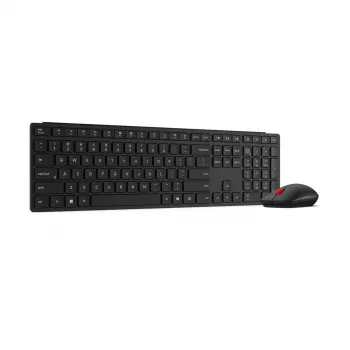 Lenovo Multi-Mode Pro Combo Tastatur und Maus 6000-Litauisch | Tastatur-Maus-Set | Kabellos | Maus inklusive | Litauisch | Bluetooth | Eclipse Schwarz