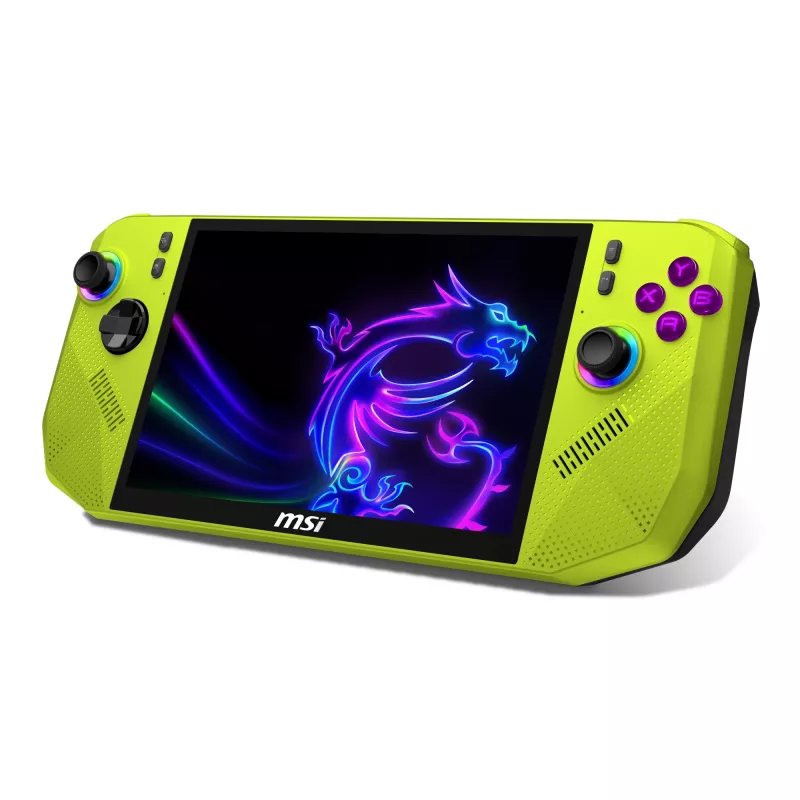 MSI CLAW A8 BZ2EM-048NL tragbare Spielkonsole 20,3 cm (8 Zoll) 1 TB Touchscreen Wi-Fi Grün