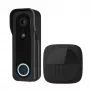 Video-Türsprechanlage TRUST DOORCAM-3000 Schwarz, 3 MP, Wi‑Fi 2,4 GHz, MicroSD bis zu 256 GB, Batterie/USB (8–24 V)