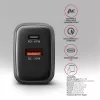 Netzteil AXAGON ACU-PQ67, 67W, PD3.0 + QC4+, 1x USB-C + 1x USB-A, 100–240V, grau/schwarz