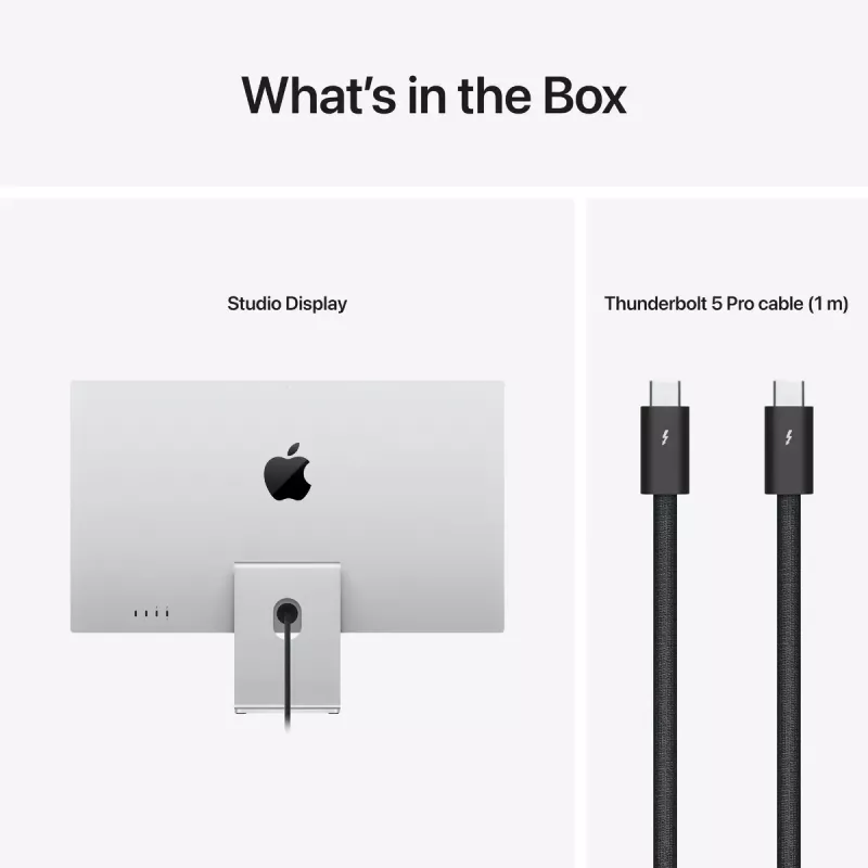 Monitor Apple Studio Display 27 Zoll 5K Ultra HD (5120×2880), LED, neigungsverstellbarer Ständer, Silber