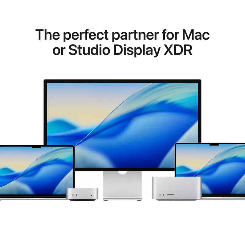 Monitor Apple Studio Display 27 Zoll 5K (5120×2880) LED, Standardglas, VESA-Halterung, Silber