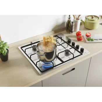 Candy Smart CHW6LBX/4U Edelstahl Einbau 60 cm Gas 4 Zone(n)