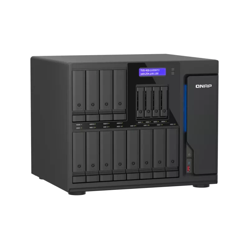 QNAP TVS-AIH1688ATX-U7-32G NAS/Speicherserver Tower 32 GB DDR5 0 TB QuTS hero Black