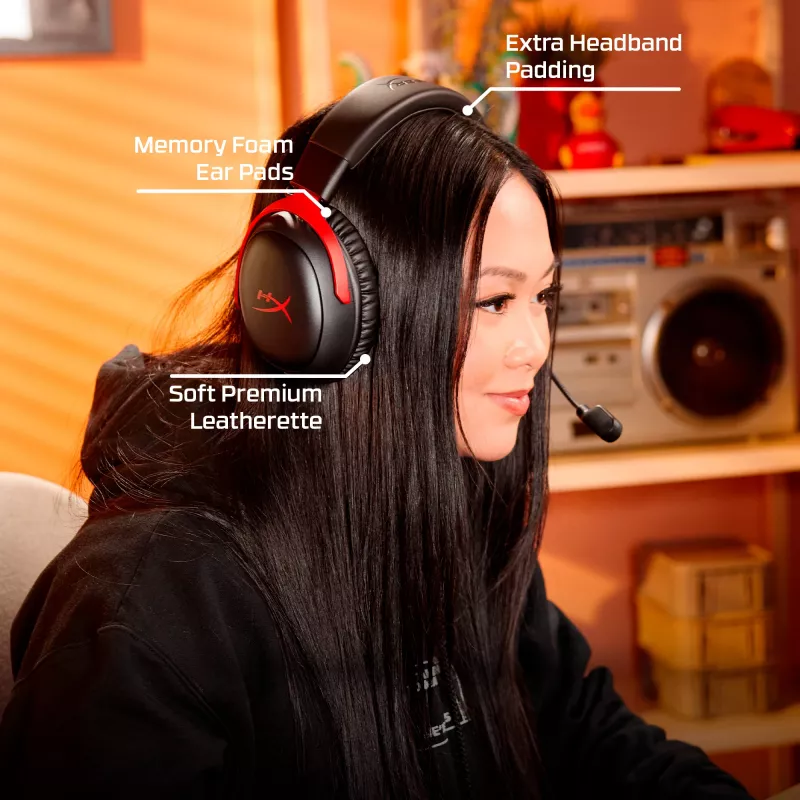 HyperX Cloud III S Wireless - Gaming-Headset (Schwarz)