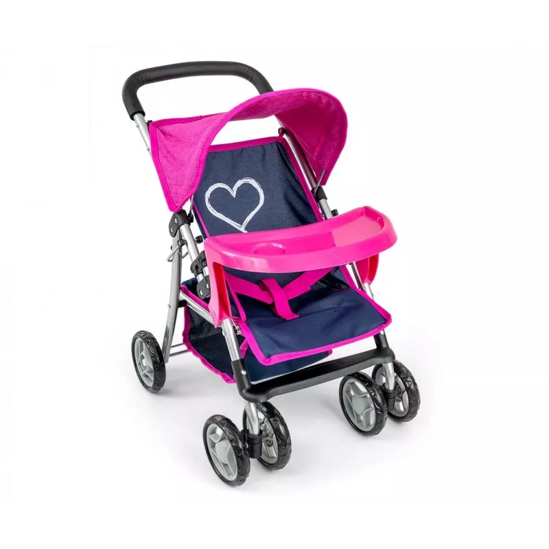 Kinderwagen milly mally Kate Prestige Navy – Puppenwagen, Modell 4752, marineblau