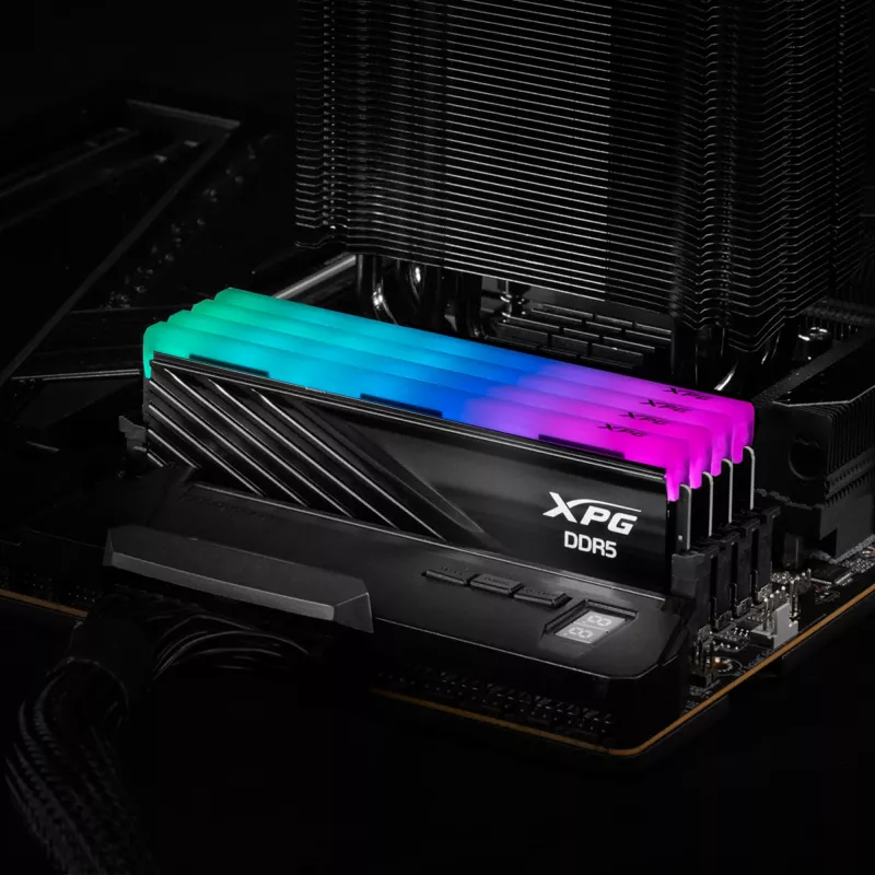 ADATA DIMM 16 GB DDR5-5600 (2x 8 GB) Dual-Kit (schwarz, AX5U5600C468G-DTLABRBK, XPG Lancer Blade RGB, INTEL XMP, AMD EXPO) - 16 GB - DDR5