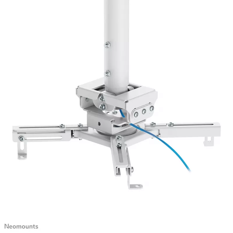 Neomounts CL25-550WH1 Beamer-Deckenhalterung – H 74,5-114,5 cm – Easy-Install – voll beweglich