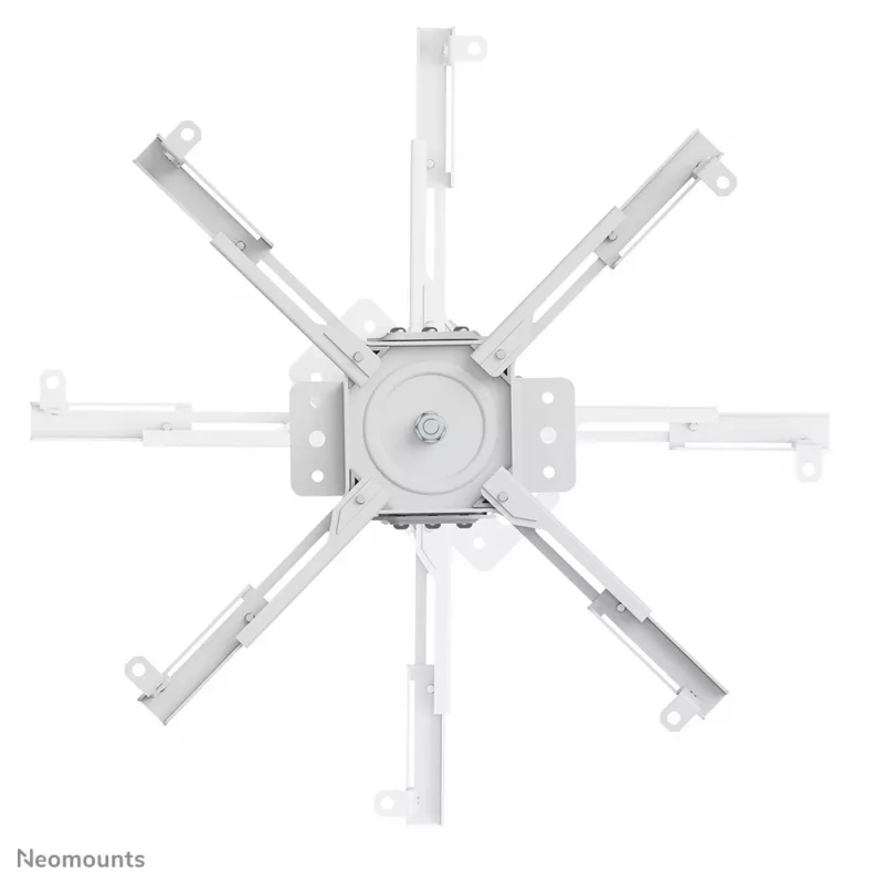 Neomounts CL25-550WH1 Beamer-Deckenhalterung – H 74,5-114,5 cm – Easy-Install – voll beweglich