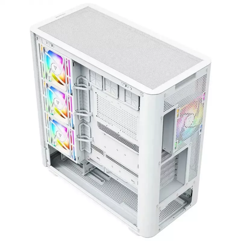 Computergehäuse MODECOM VOLCANO AQ500 ARGB MIDI weiß