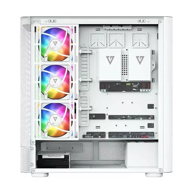 Computergehäuse MODECOM VOLCANO AQ500 ARGB MIDI weiß