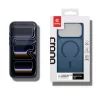 Crong Hybrid Matte Magnetic MagSafe Hülle für iPhone 17 Pro Max – PC+TPU, transluzentes Navy