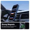 Crong Hybrid Matte Magnetic MagSafe Hülle für iPhone 17 Pro Max – PC+TPU, transluzentes Navy