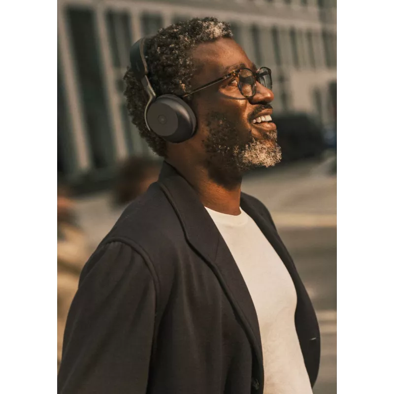 Jabra Evolve3 75 - UC Link390a - Schwarz, Kabellos, 20 - 20000 Hz, Telefonie/Musik, 180 g, Headset, Schwarz
