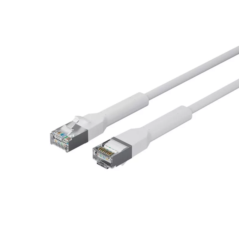 Netzwerkkabel Lanview LV-6AFTP-FLEX-ANG-005W-S — geschirmt FTP, flexibel, abgewinkelter Stecker, 0,05 m, weiß