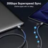 USB-C-zu-USB-C-Kabel EQUIP 2,0 m — USB 3.2 Gen 2x2, 20 Gbps, PD 240W, 4K/60Hz, schwarz