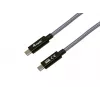 USB-C-auf-USB-C-Kabel EQUIP 3,0 m — USB 3.2 Gen 2x2, 20 Gbit/s, PD 240 W, 4K@60 Hz, schwarz